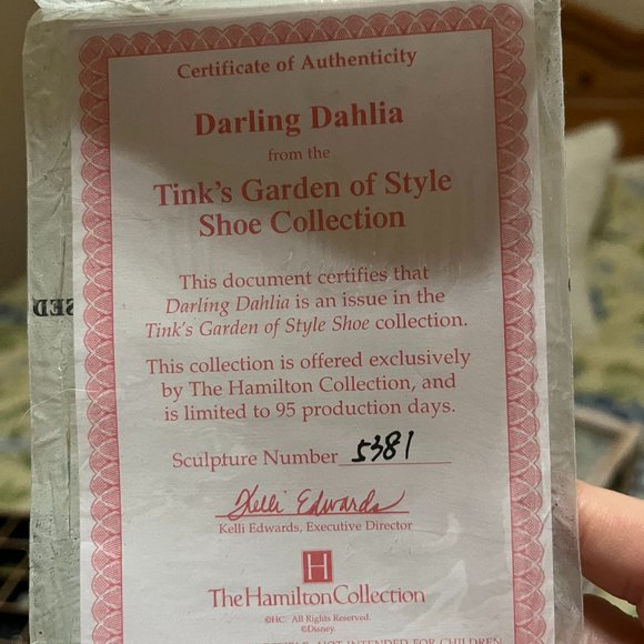 NWOT, Tink's Garden of Style Shoe Collection (3), COA's included - Picture 3 of 11